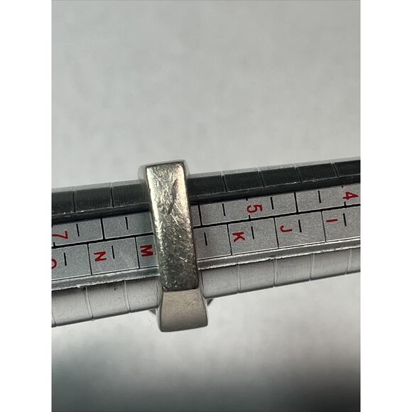 vintage silpada sterling silver 925 Square Pinky Ring Faux Oval Turquoise Size 6 - Picture 7 of 13